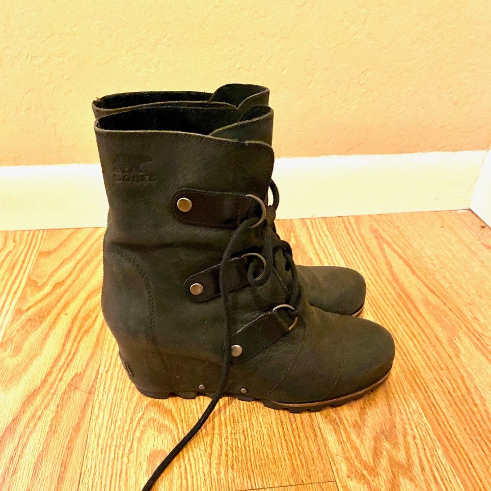 Sorel Women’s Black 7.5 Joan of Arctic Wedge Heeled Boot